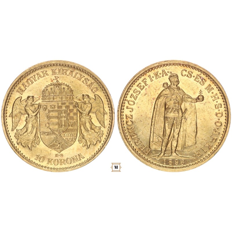 Ferenc József 10 korona 1896 KB R!